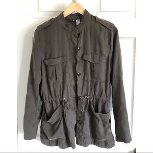 Military Green Divided Light-Weight Jacket